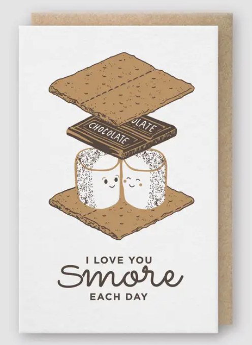 Squatchy Greeting Card — Love You S'mores